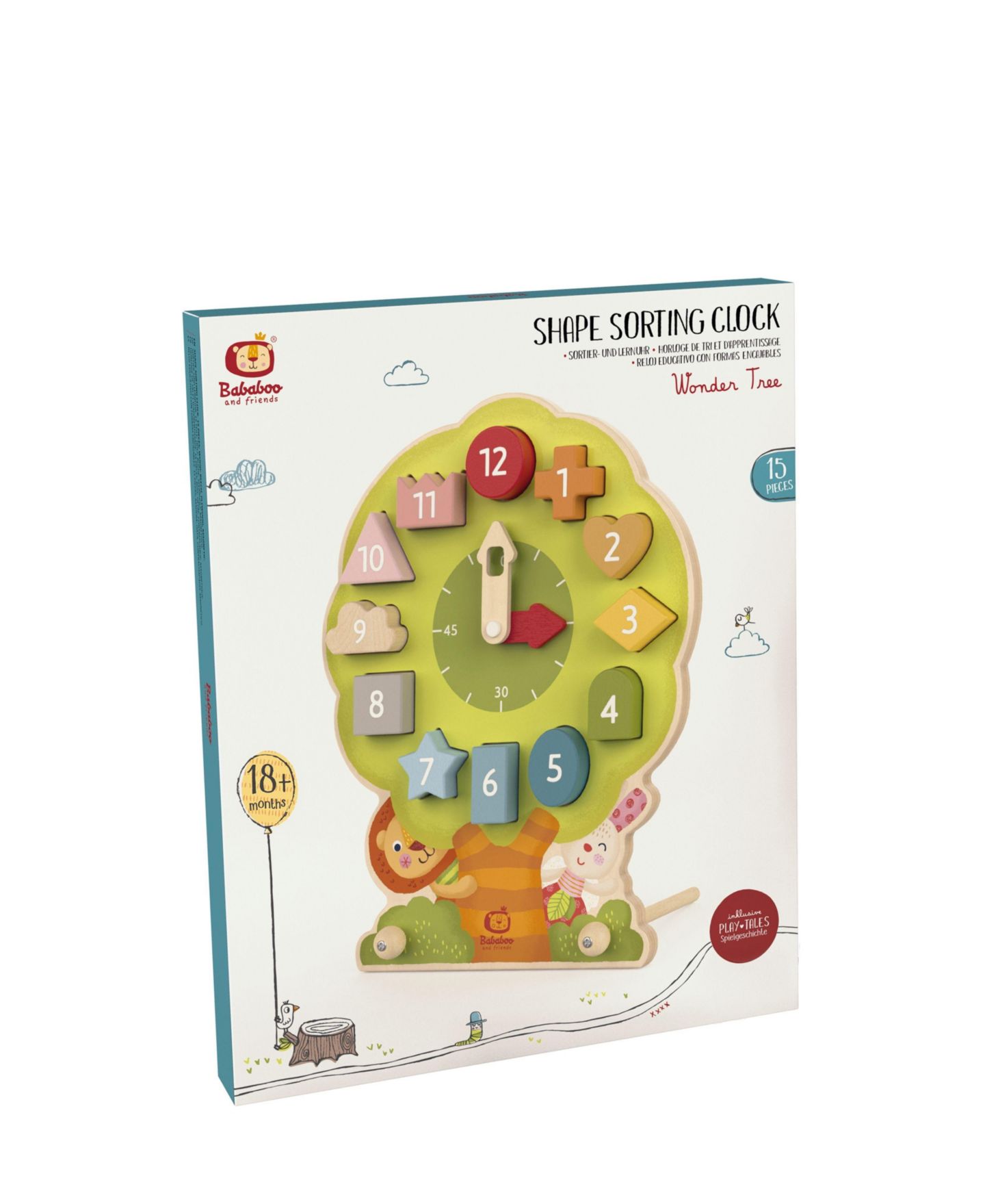 Детская игрушка Bababoo and friends Wonder Tree Shape Sorting Clock, цвет: Open Miscellaneous — фото 2