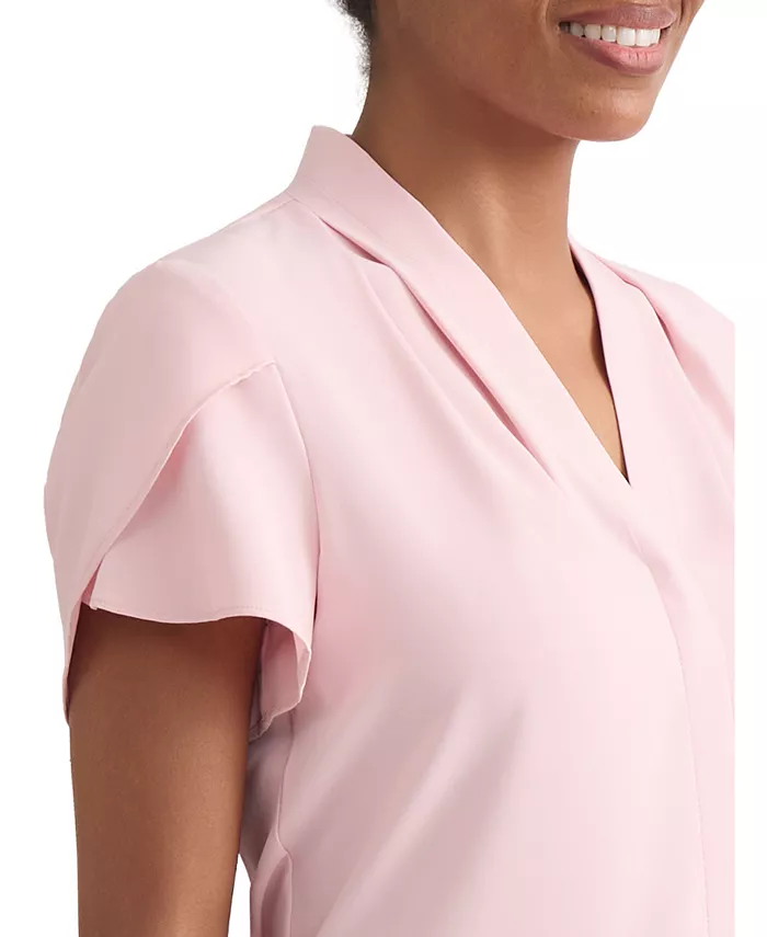 Petite Petal-Sleeve Blouse - thumbnail 3