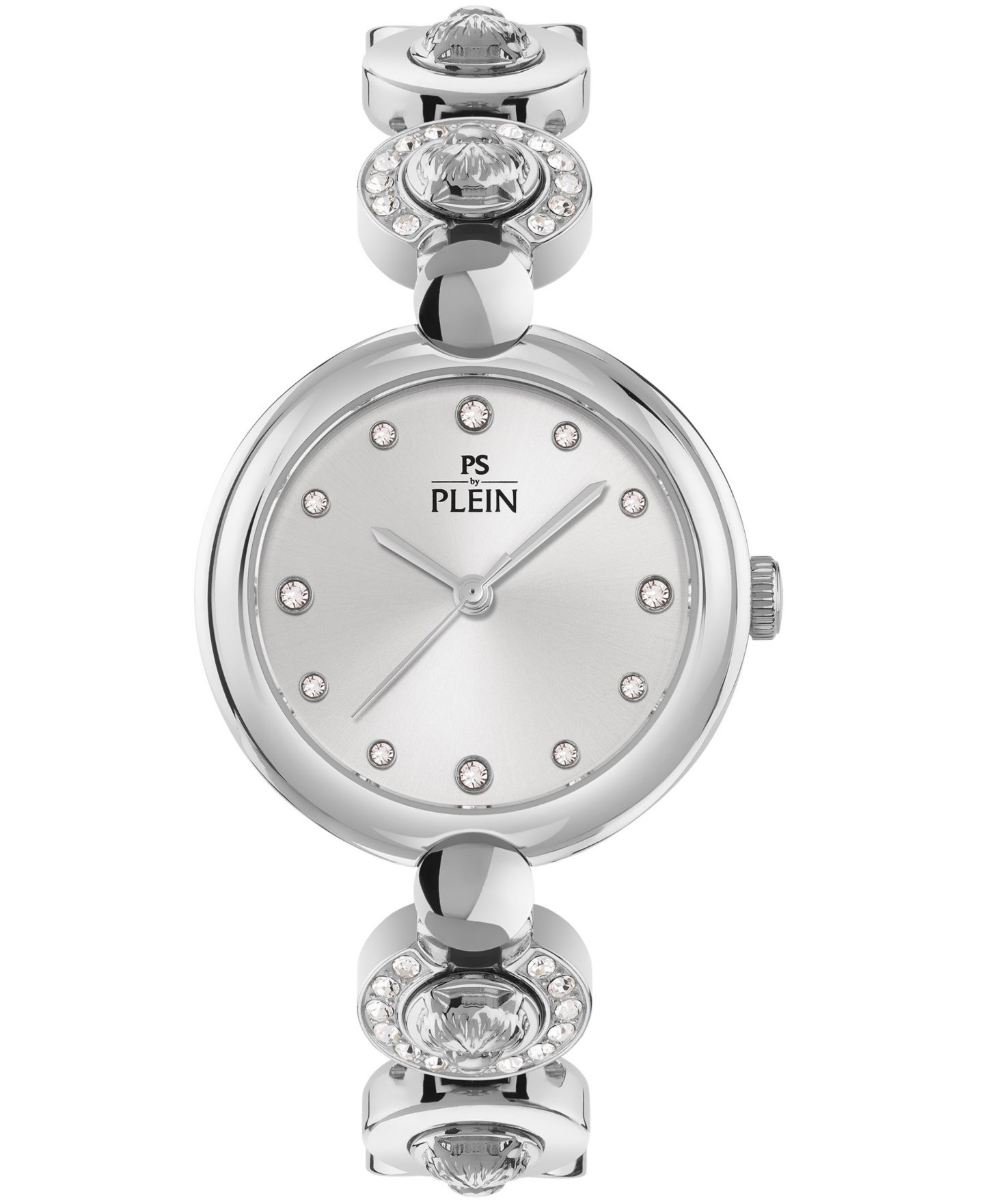 Женские часы Plein Sport Rebel Quartz Round Silver Stainless Steel Case 32mm — фото 1