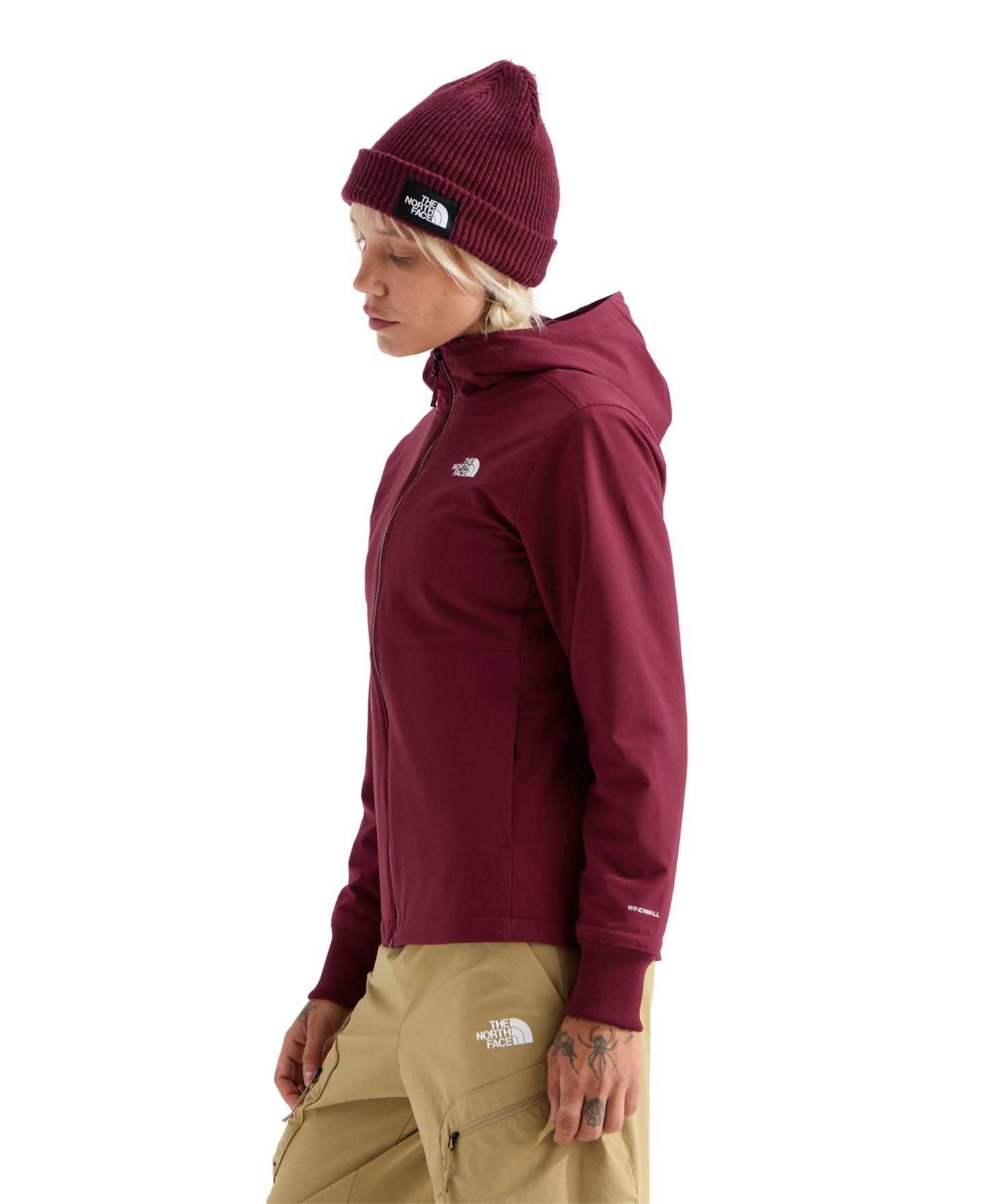 Женская куртка The North Face Shelbe Raschel Hooded, цвет: Бордовый — фото 5