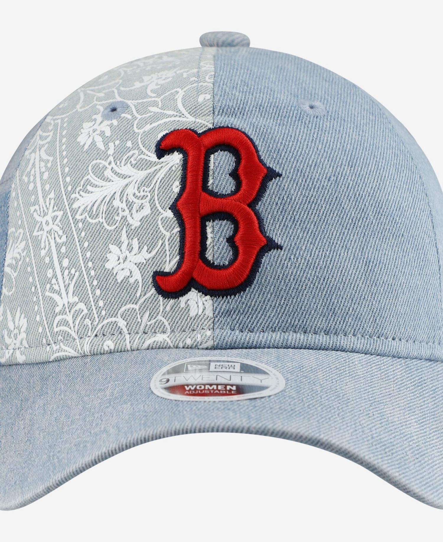 Women's Boston Red Sox Denim Patchwork 9TWENTY Adjustable Hat