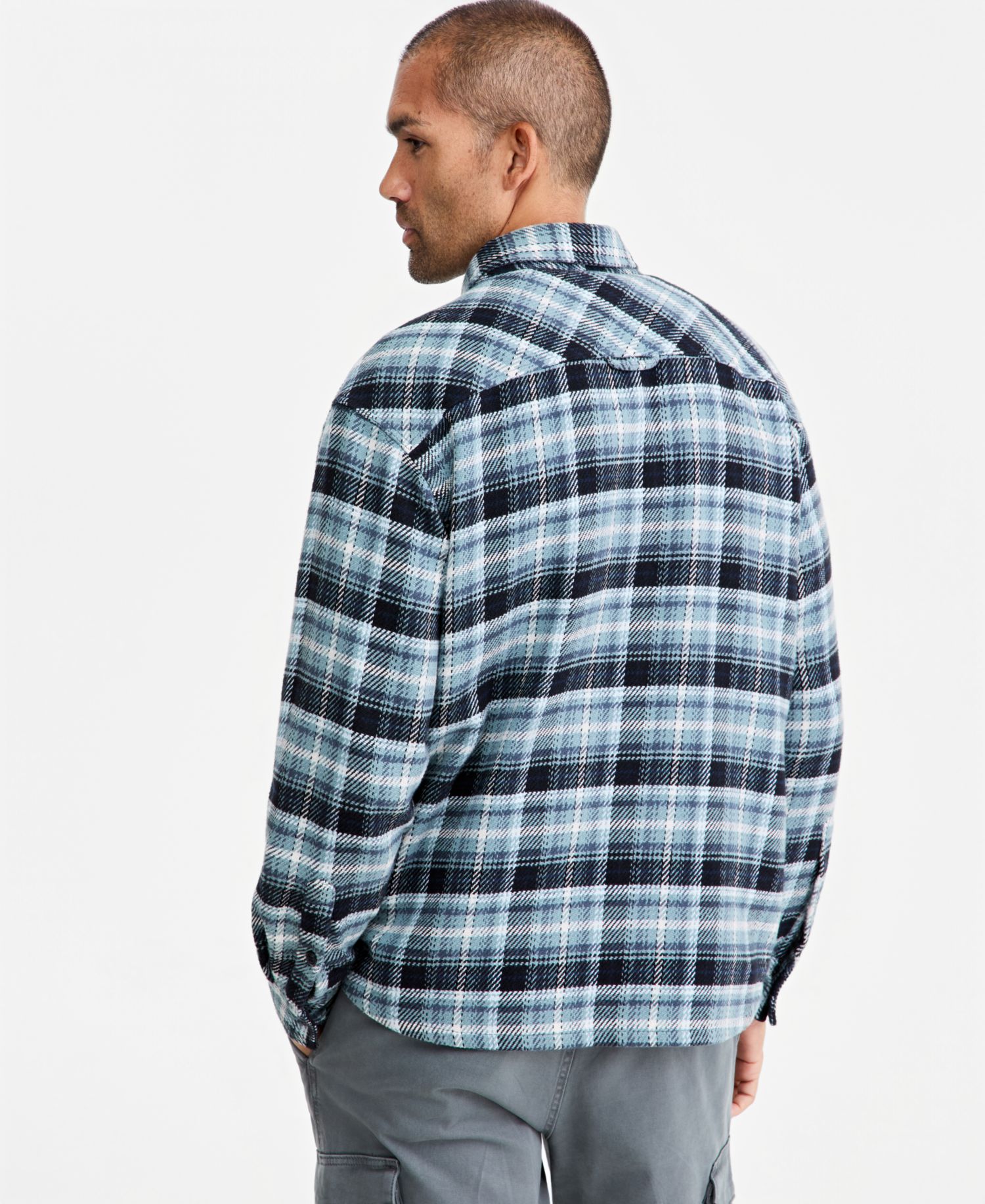 Men's Plaid Flannel Overshirt