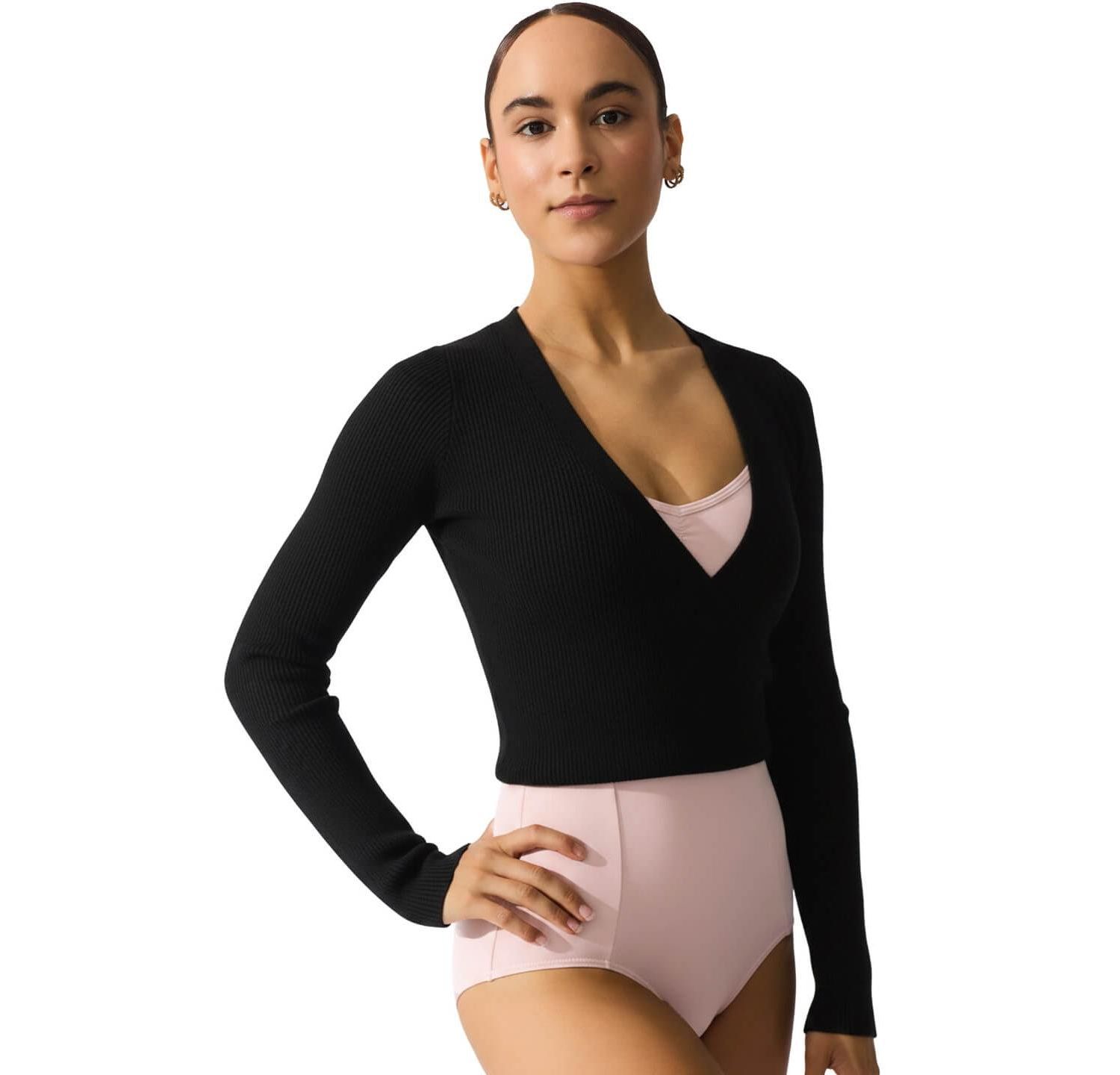 Women's Ribbed Knit Wrap Sweater