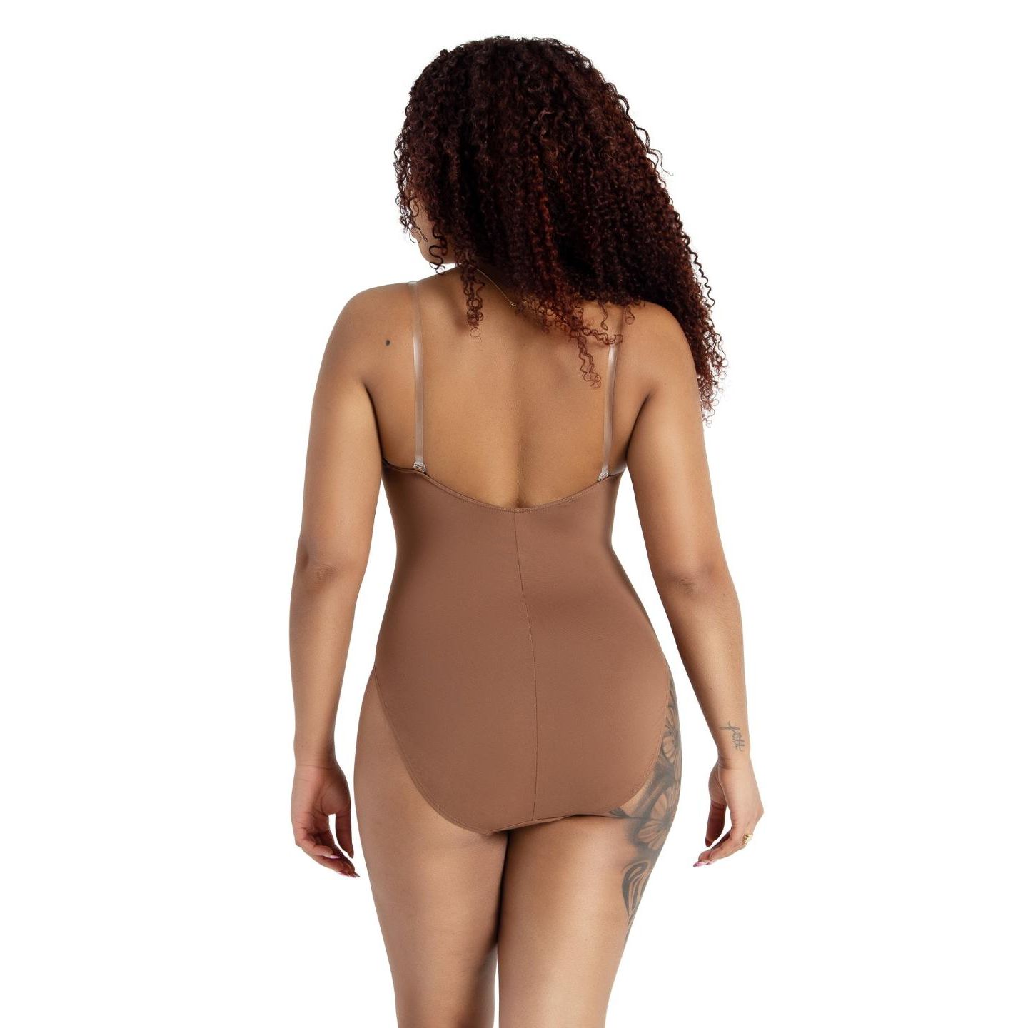 Capezio Women's Camisole Leotard w/ Clear Transition Straps, цвет: Коричневый — фото 2