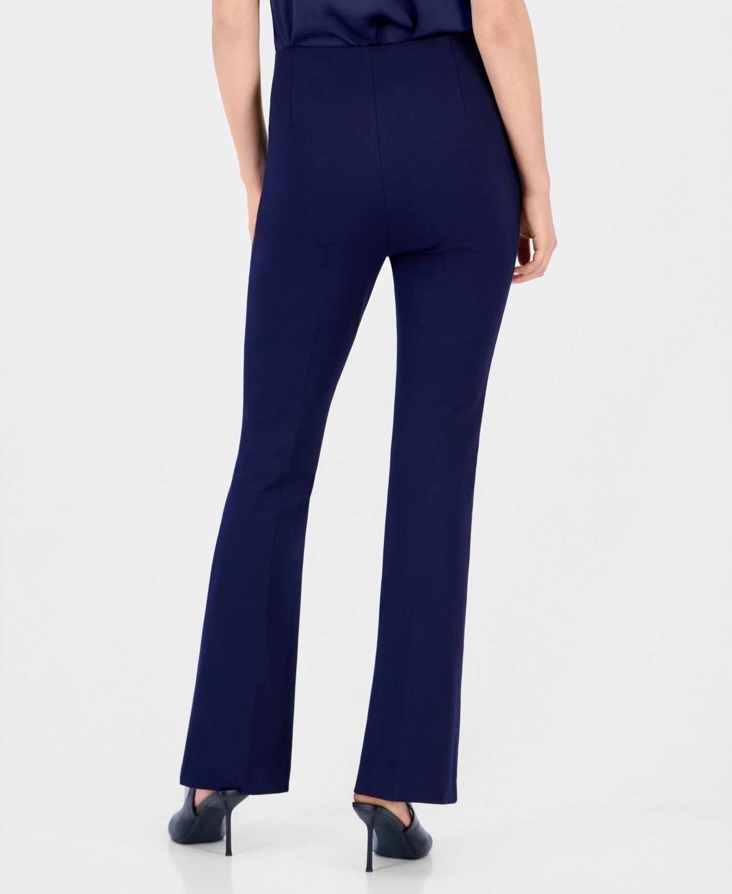 Women's Pull-on Flare Mid-Rise Pants