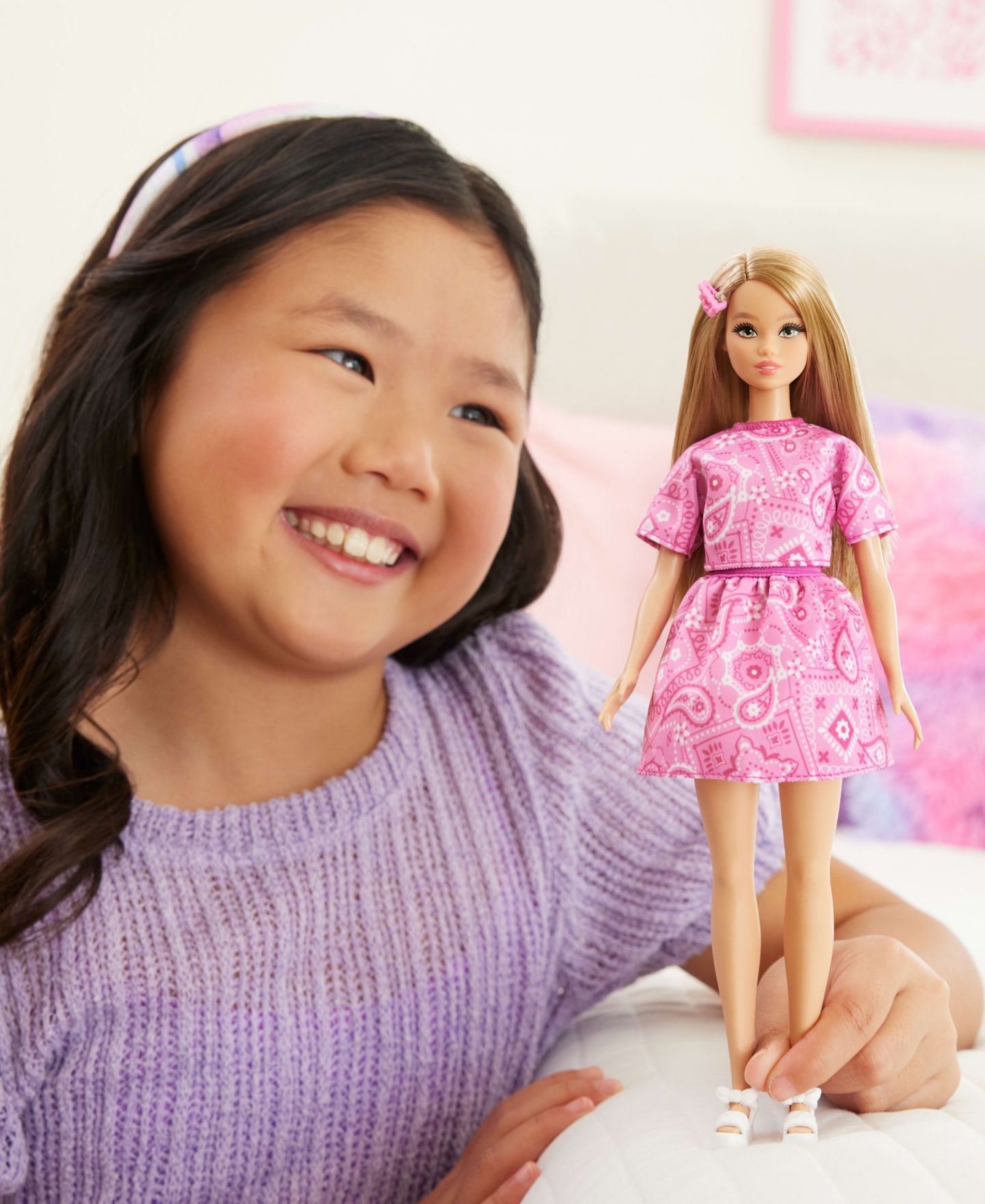 Кукла Barbie Fashionistas #249 12.75 дюйма в платье с бандановым принтом — фото 4