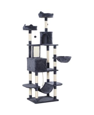 81 Inch Cat Tree Tower with Condos Beds Hammocks and Scratching Posts