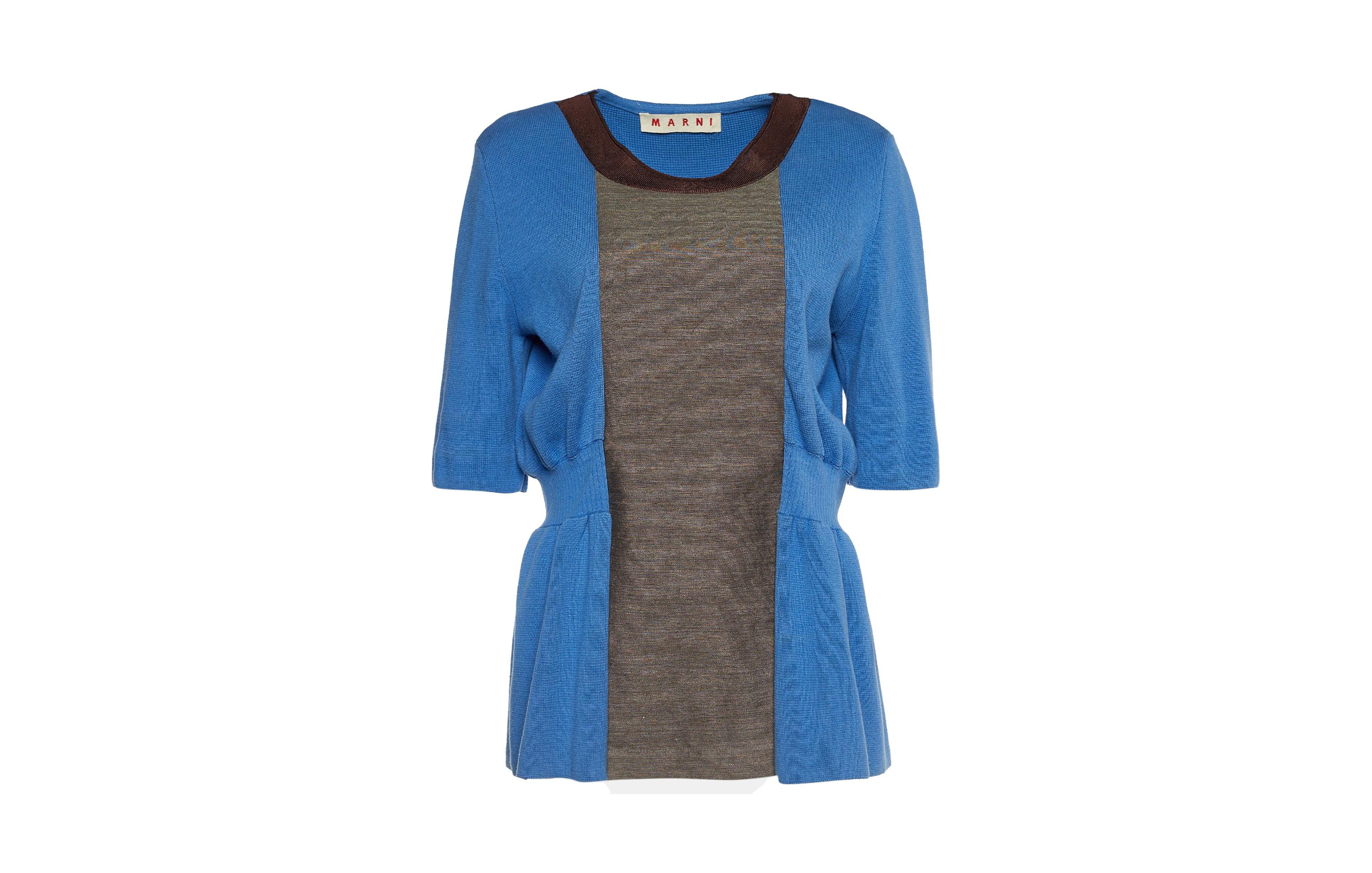 Pre-Owned Marni Women's Knit Peplum Top