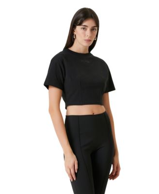 Women's Free Heaven Cropped Crewneck Cotton T-Shirt