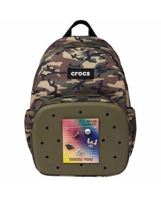 Camo Back to School Backpack with EVA Front Pocket  Customizable Jibbitz Backpack