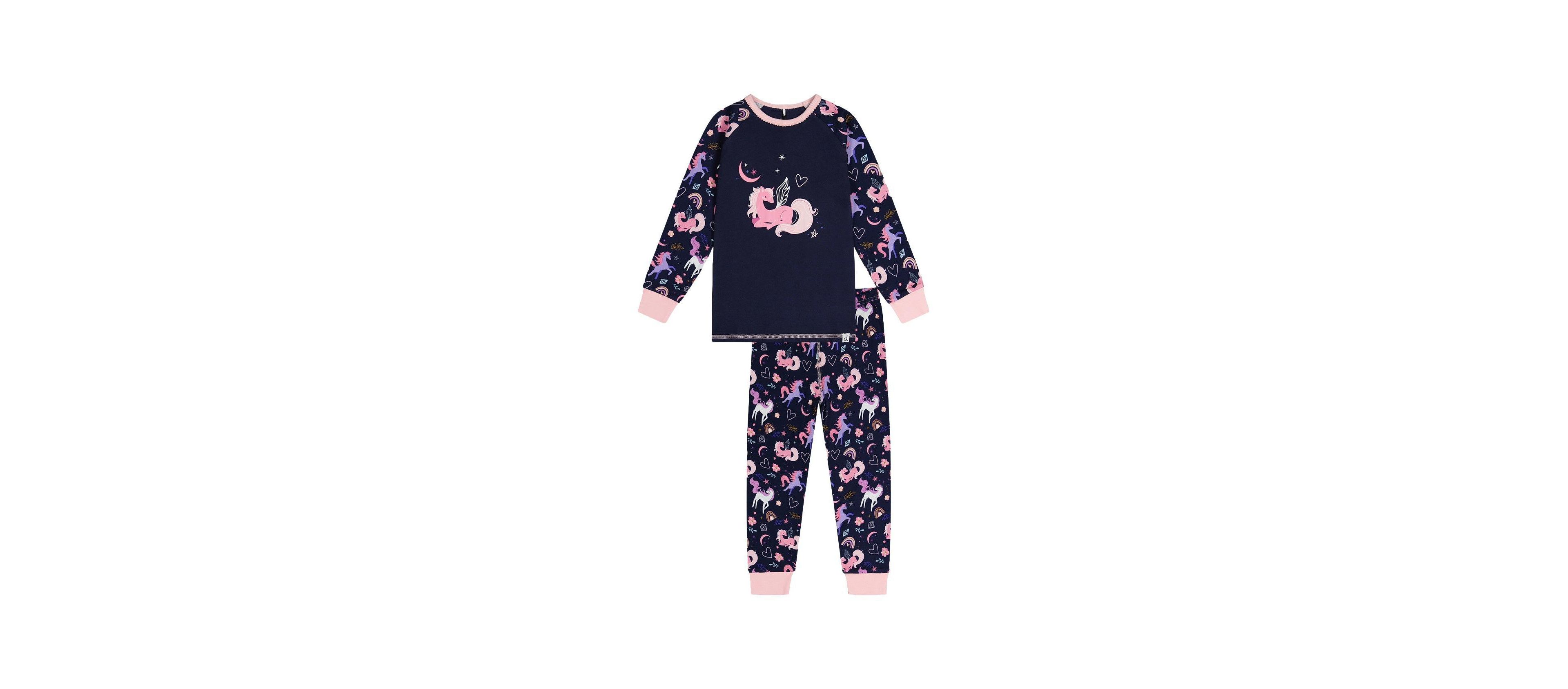 Deux Par Deux Big Girls 6 12 Cotton Two Piece Pajama Set