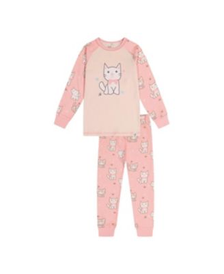 Little and Big Girl (6 - 12) Cotton Two-Piece Pajama Set