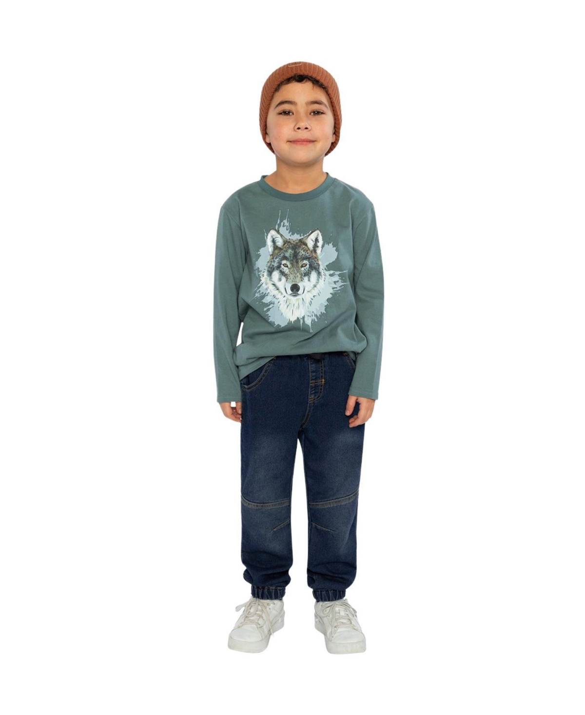 Deux par Toddler Boy (2T-5T)French Terry Denim Jogger Pants
