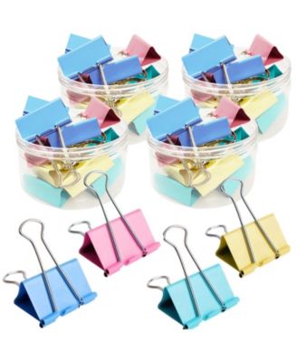 2 Inch Binder Clips 48 Pack Colored Strong Steel Paper Clamps For Office Home School Supplies
