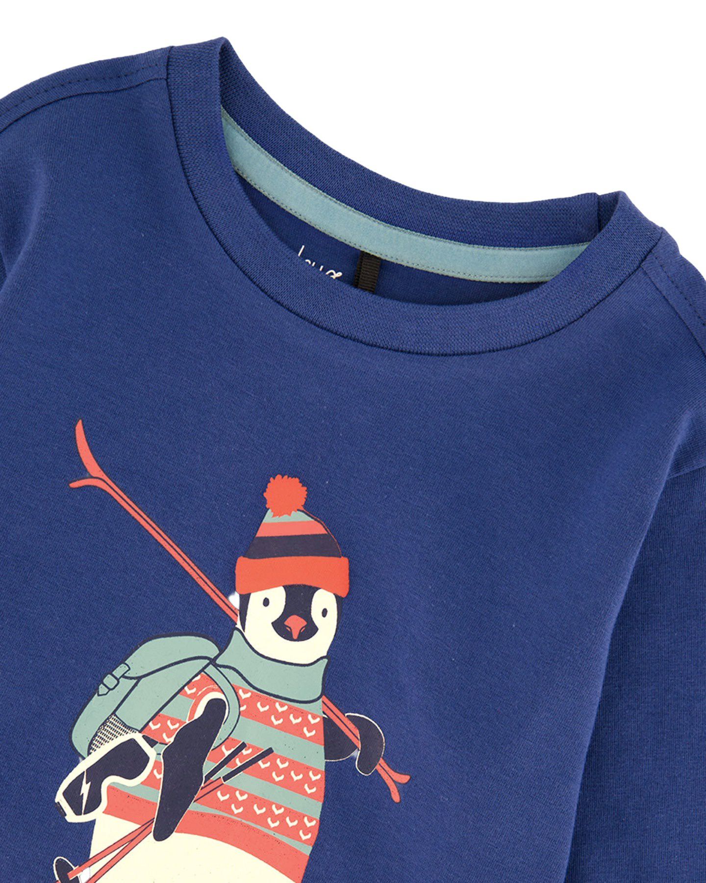 Футболка Deux par Deux Long Sleeve Cotton для мальчиков-малышей, цвет: Синий — фото 6