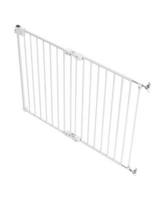 No Bottom Bar Dog Gate for Stairs 28 in High and 26 to 43 in Wide