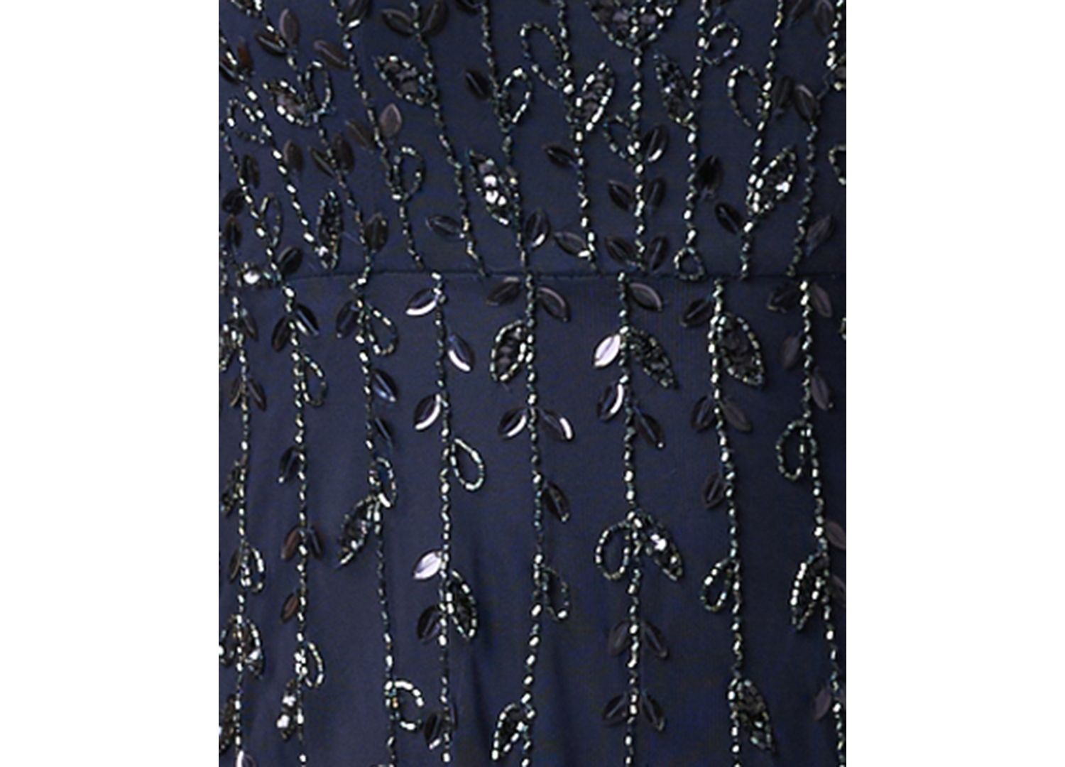Women's Crew Neck Beaded 3D Petal Gown