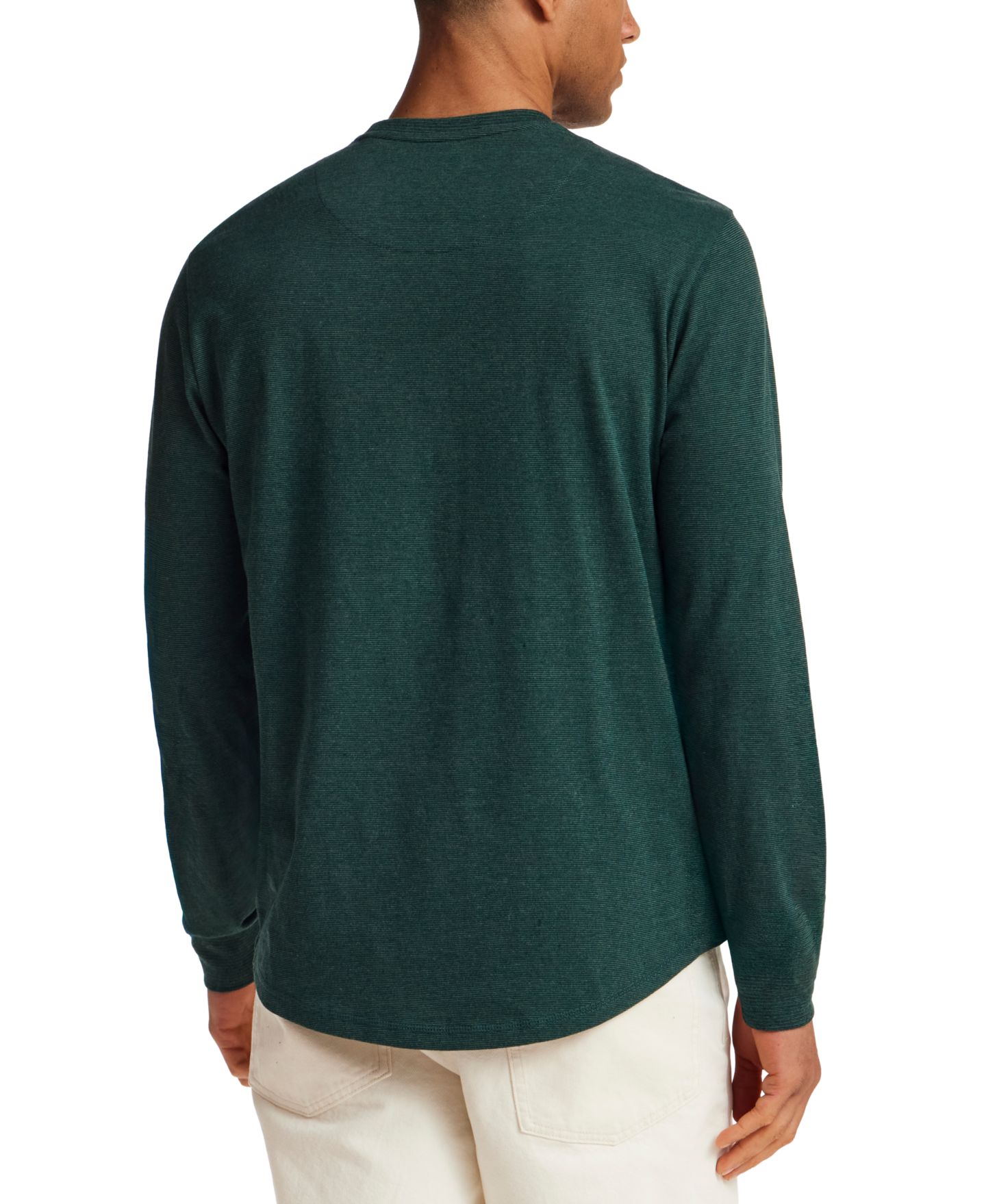 Мужская футболка Weatherproof Vintage Microstripe Crewneck, цвет: Зелёный — фото 3