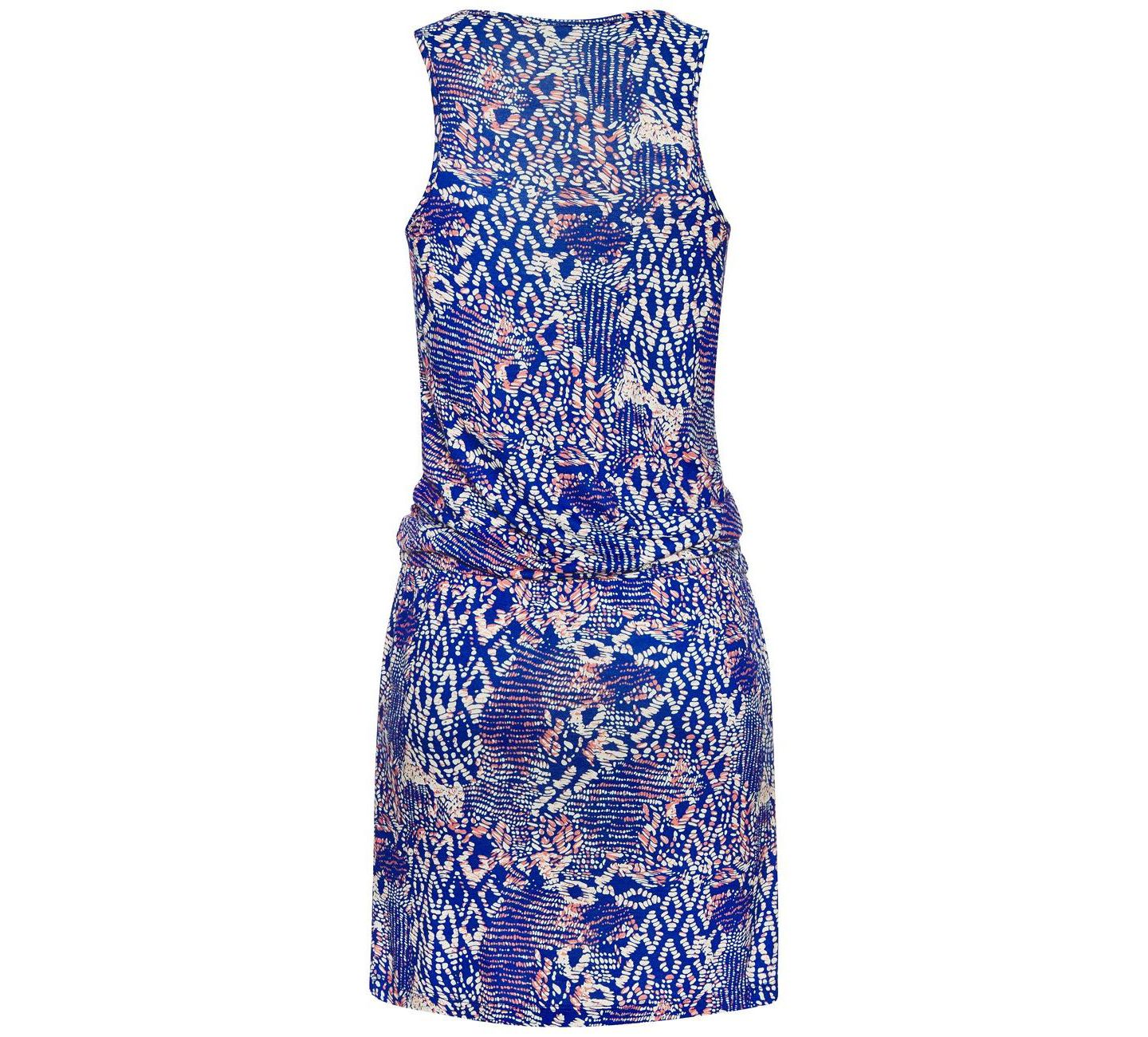 Женское платье LASCANA Viscose Printed Tank Racerback Scoop-Neck Short, цвет: Синий разноцветный — фото 5
