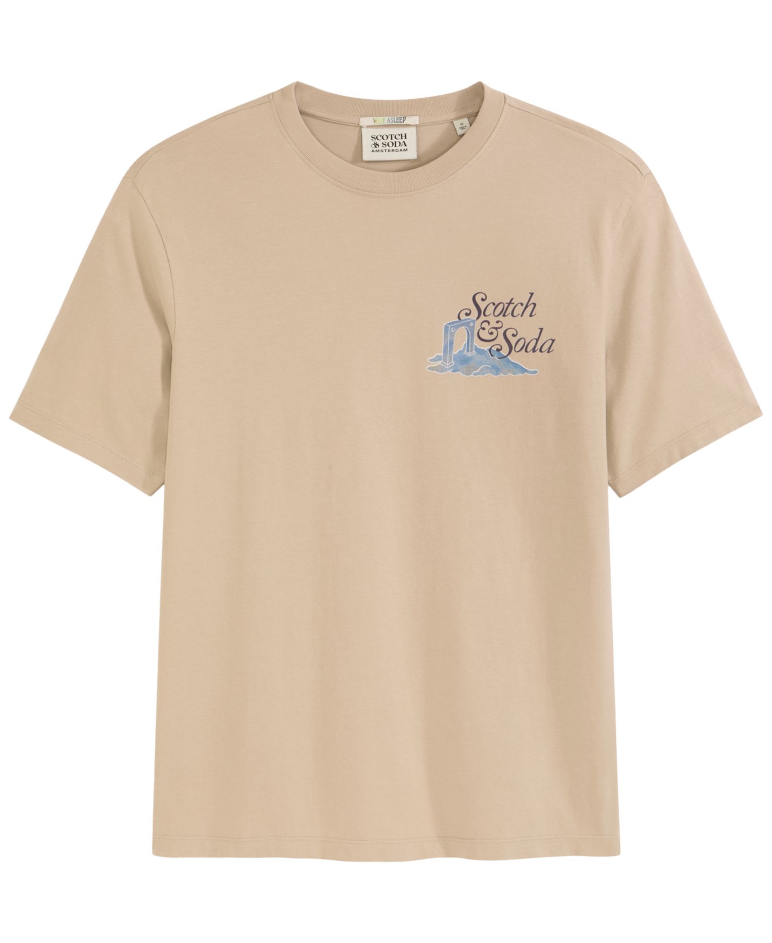 Men's Cloud Artwork Crewneck T-Shirt