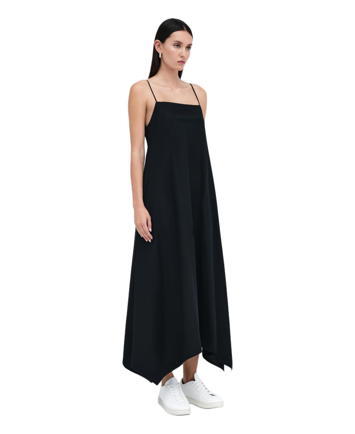 Women's Pelham Square-Neck Spaghetti-Strap Cotton A-Line Maxi Dress
