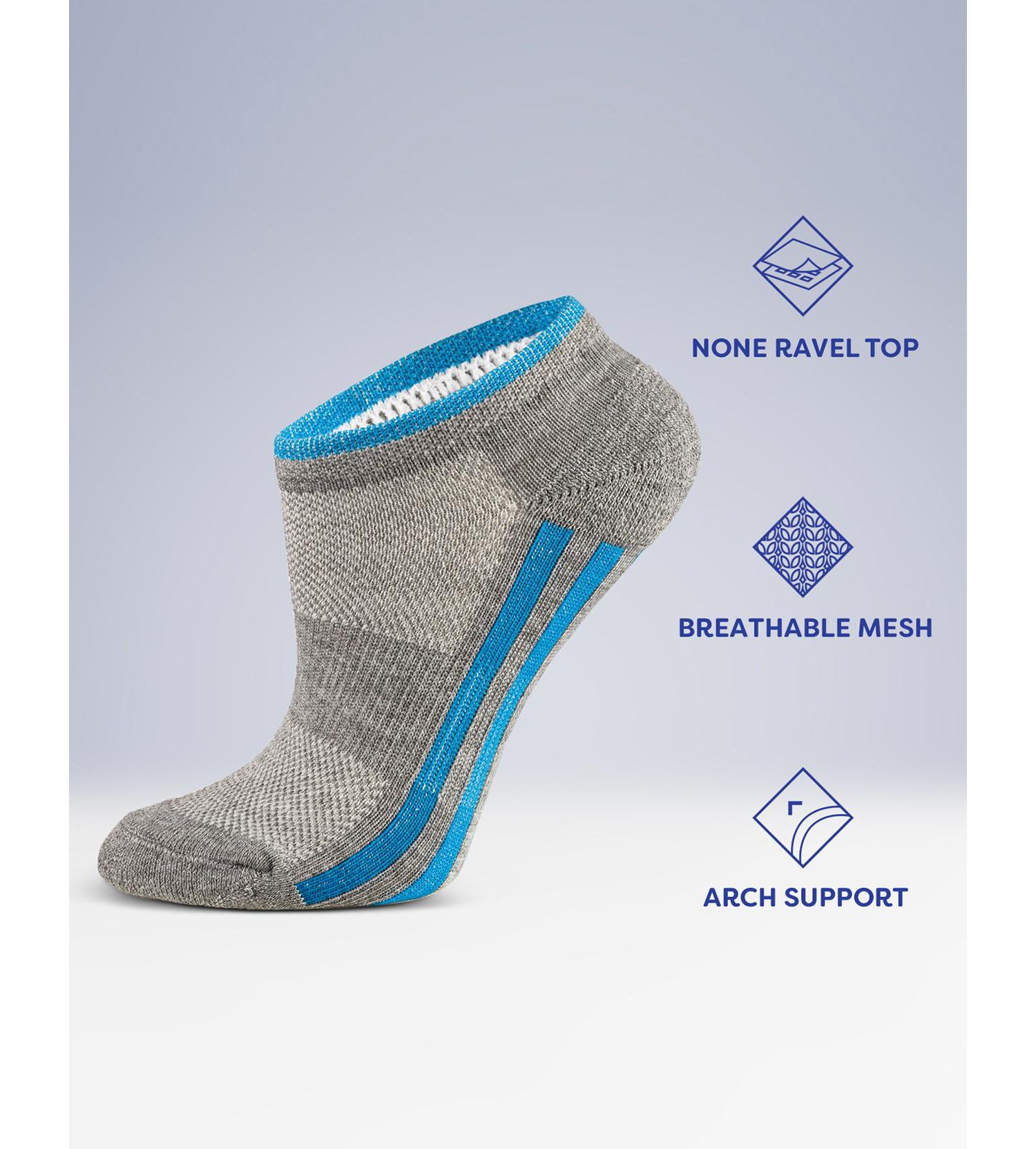 Women's No-Show Sports Socks 6 Pack
