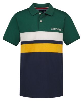 Boys' 2T-7 Paneled Short-Sleeve Polo Shirt