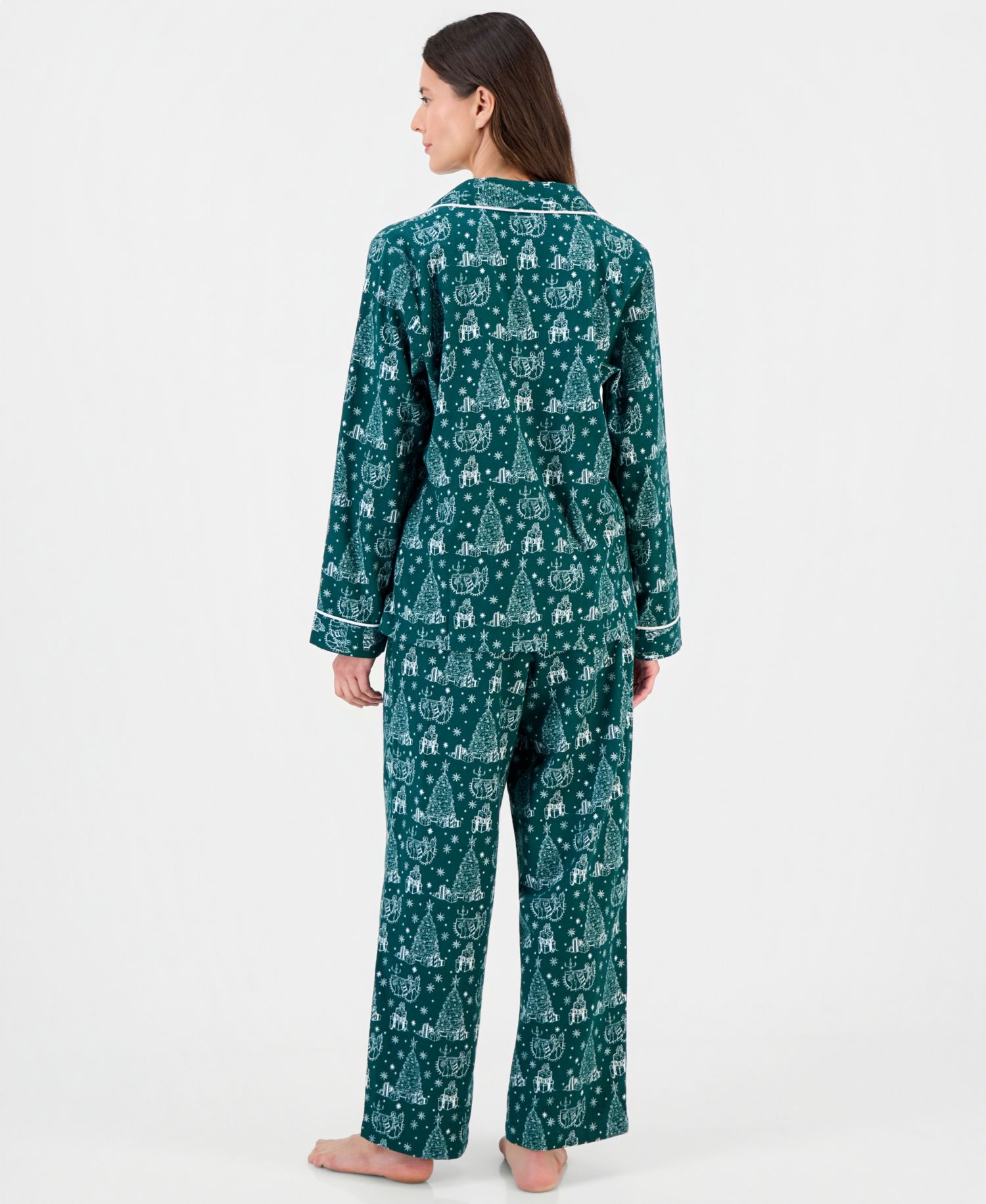 Women's 2-Piece Cotton Flannel Packaged Pajama set
