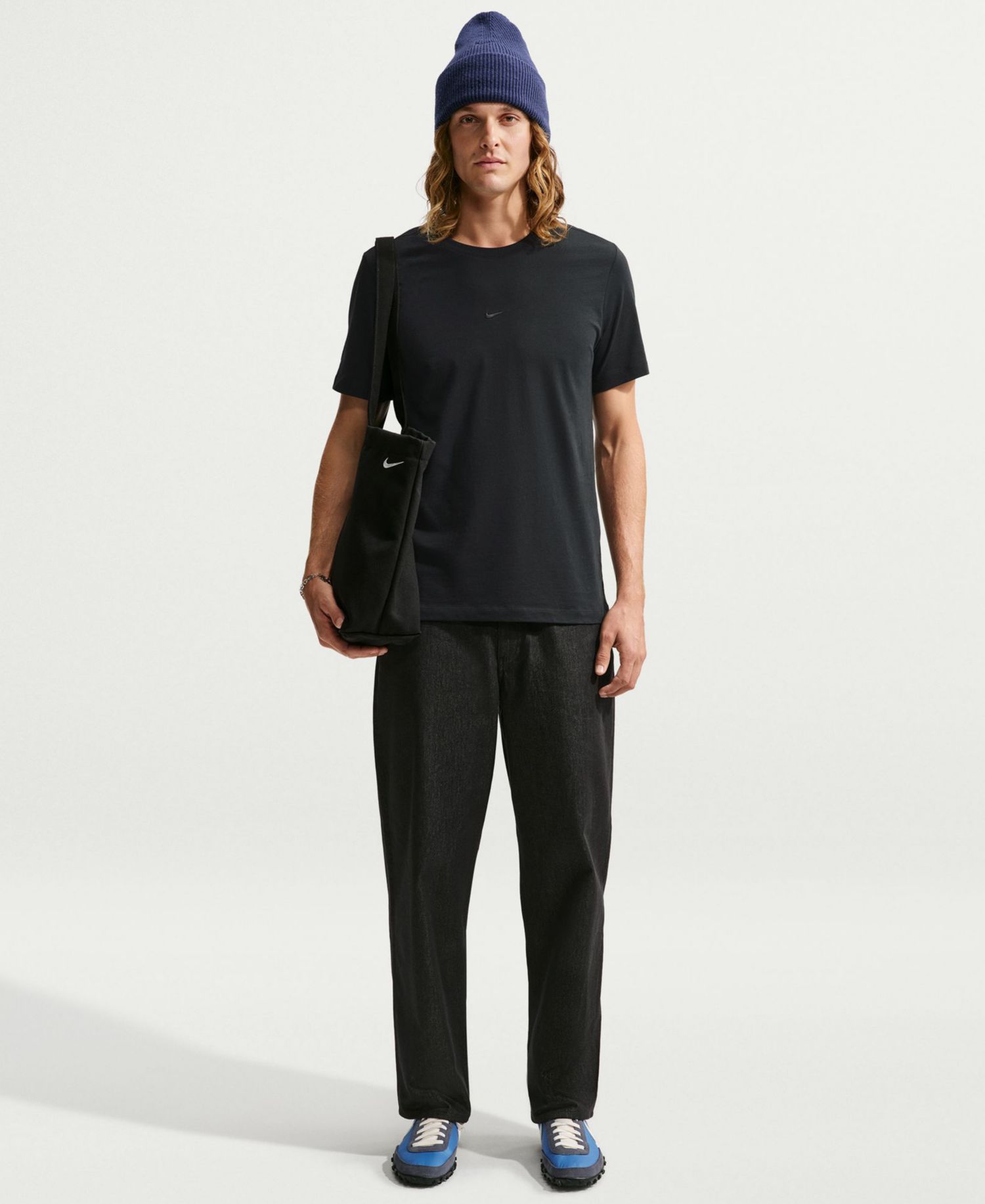 Men's Embroidered Swoosh Logo T-Shirt