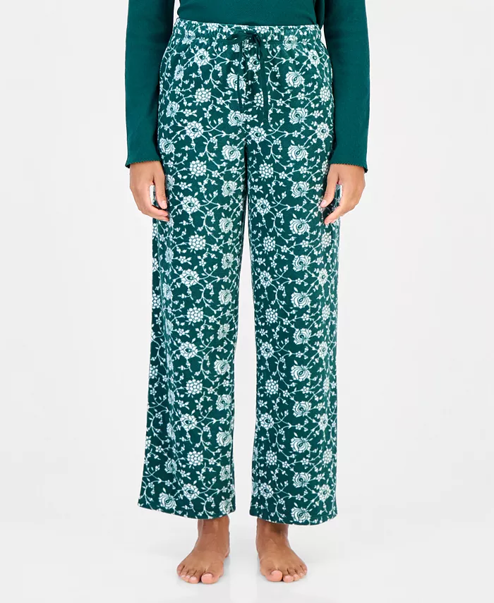 Women's Printed Fleece Pajama Pants - thumbnail 5