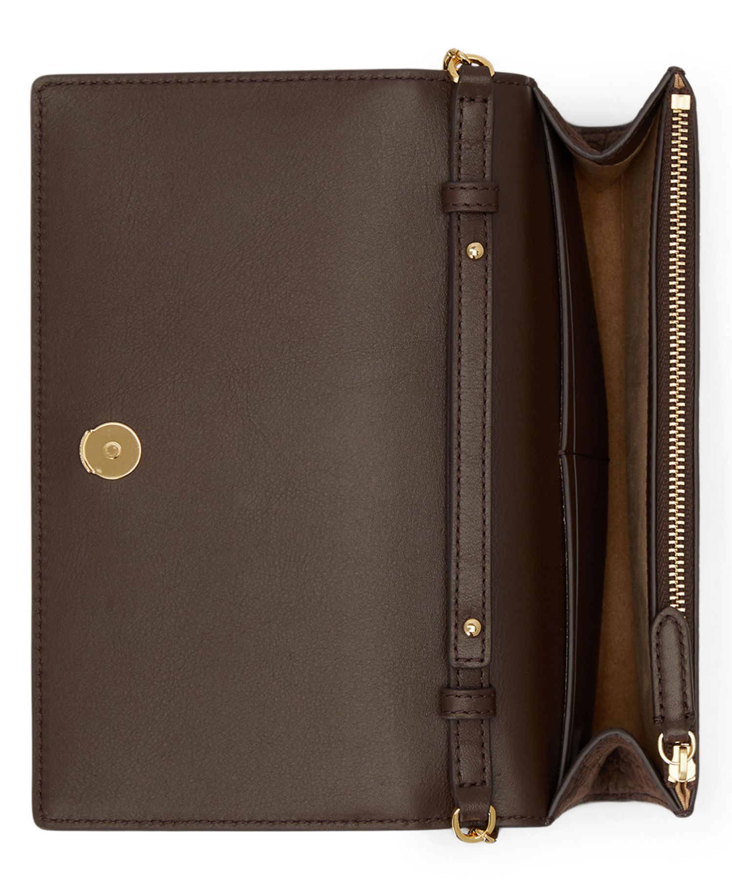 Crocodile-Embossed Medium Adair II Leather Crossbody Wallet