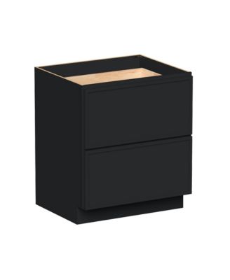30" W Double Drawers Base Cabinets, Ready to Assemble Kitchen Cabinet with Solid Wood Frame, Soft-Close Slides and Hinges
