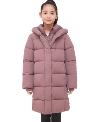 Girls (4 - 18) Knee Length Puffer Coat