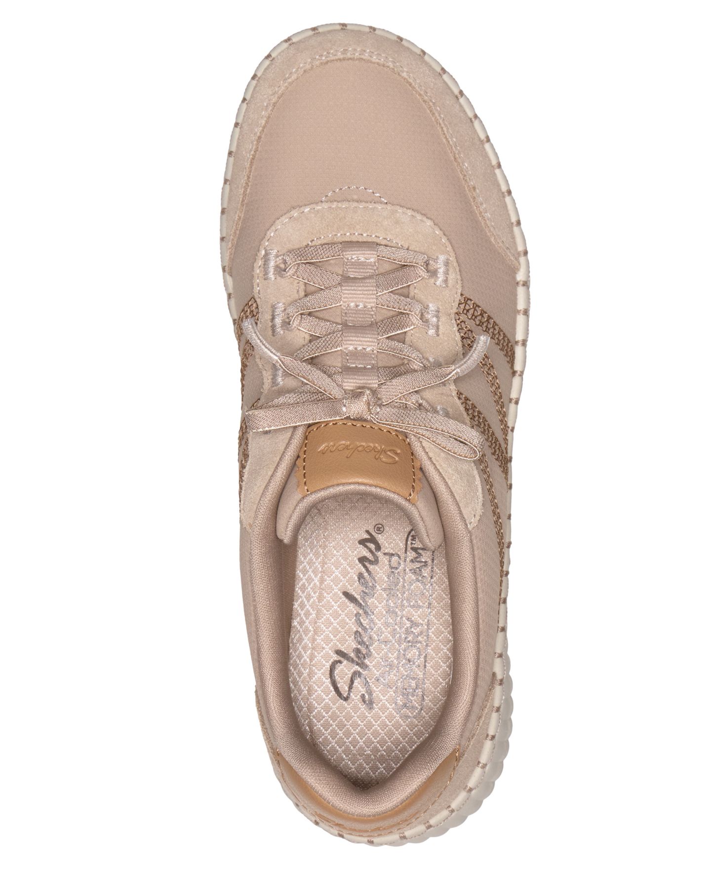 Женские кроссовки Skechers Wilshire Blvd - City Luxe, цвет: Тёмный натуральный — фото 5