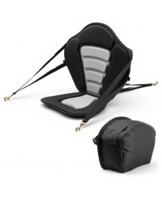 Universal Kayak Seat with Back Support, 0.5" Padded Cushion with Storage Bag and Adjustable Straps