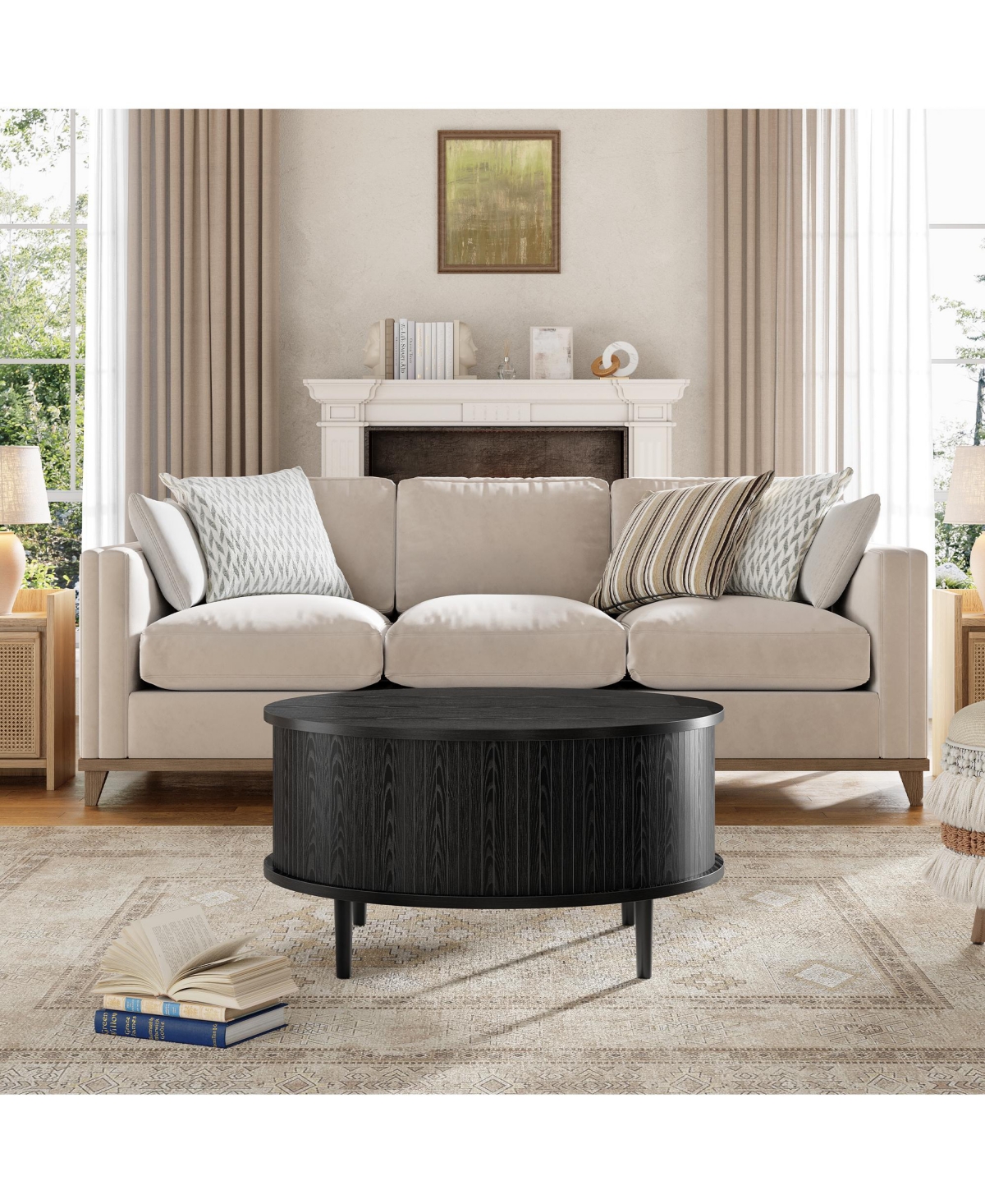 homfan Mid Century Modern Coffee Table