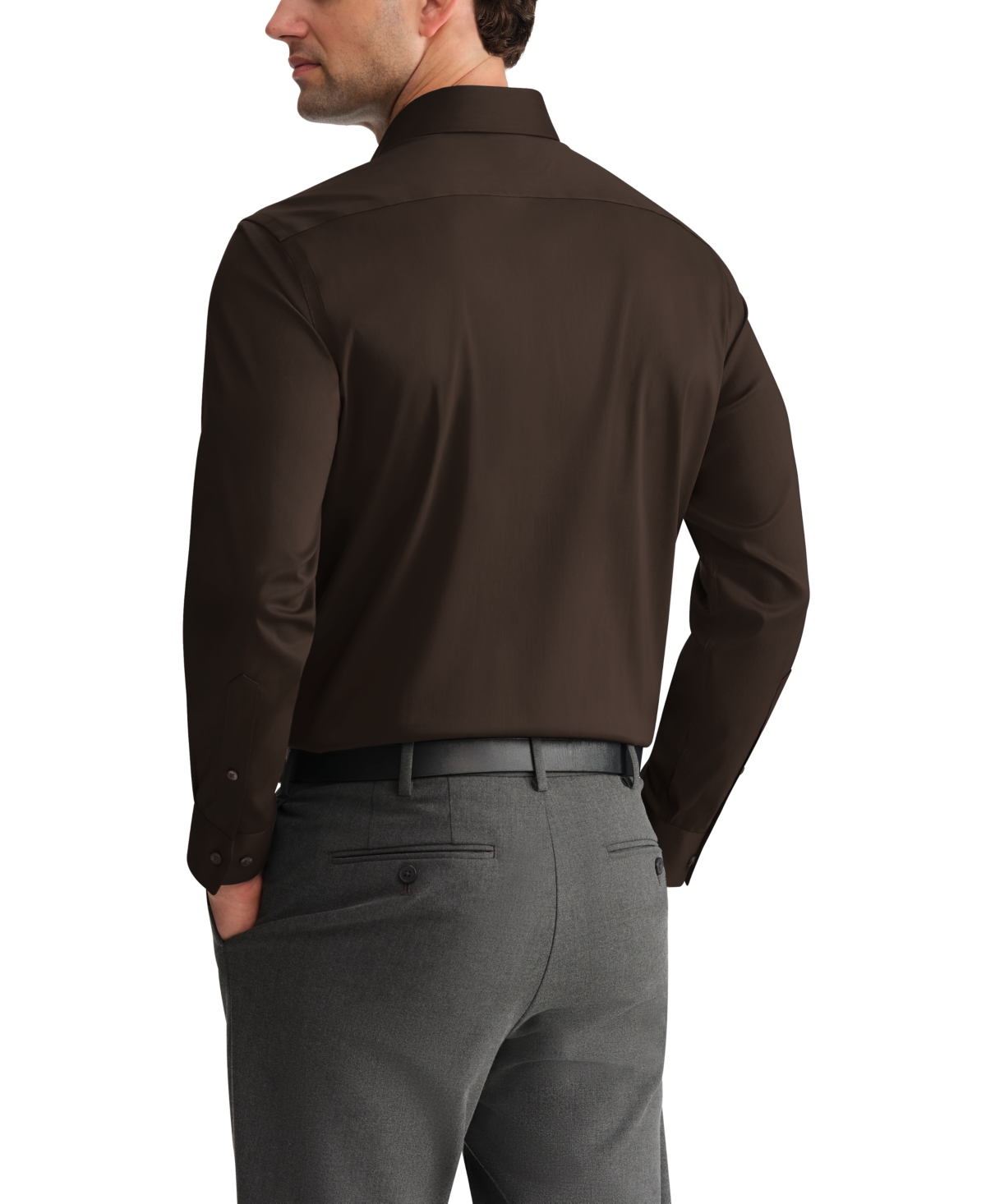 Van Heusen Men's Wrinkle Stretch Square Cuff Dress Shirt