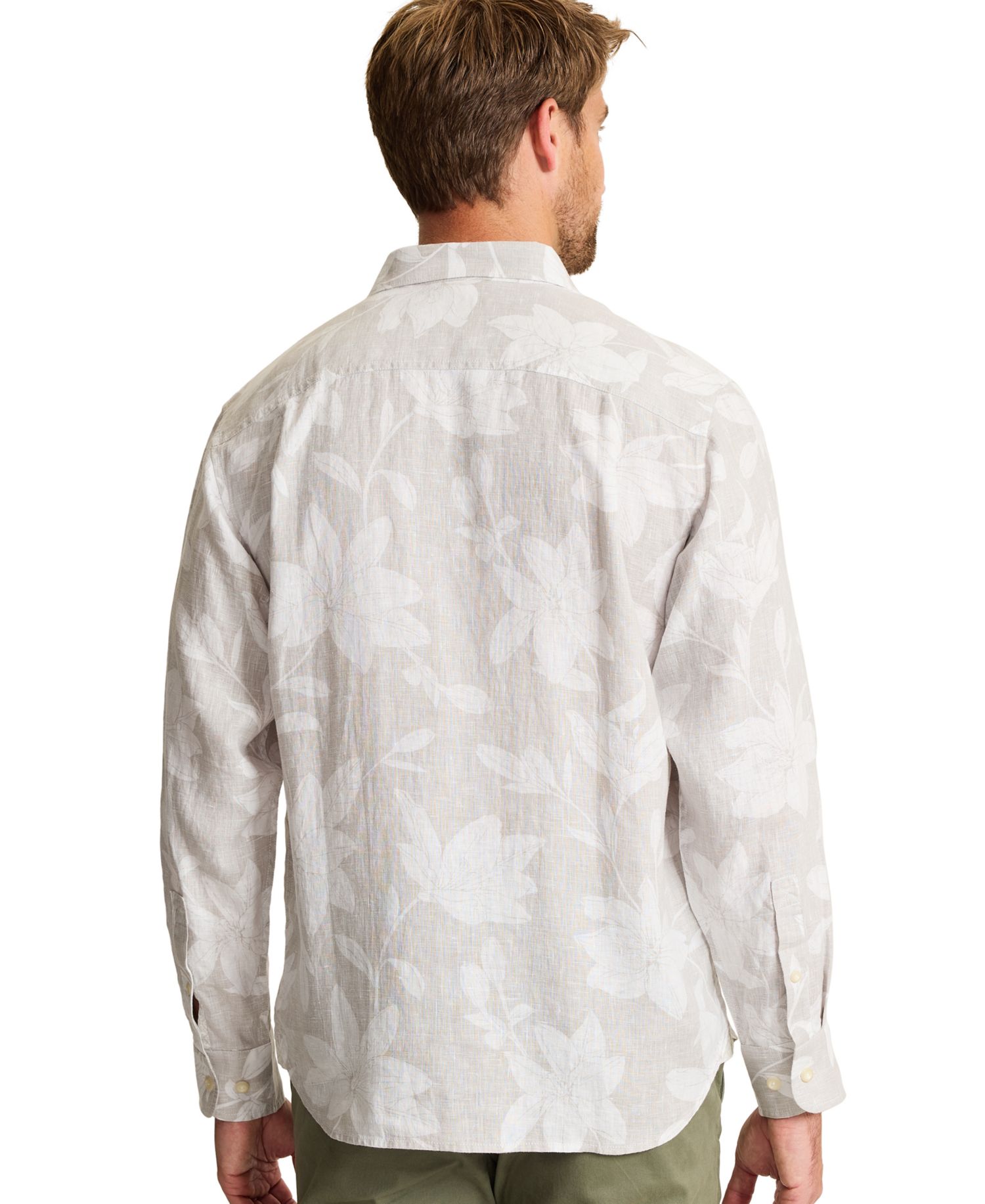 Men's Reverse-Print Woven Shirt