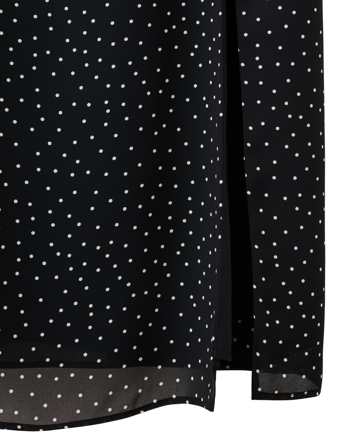 Mango Women's Lace-Detail Polka-Dot V-Neck Dress