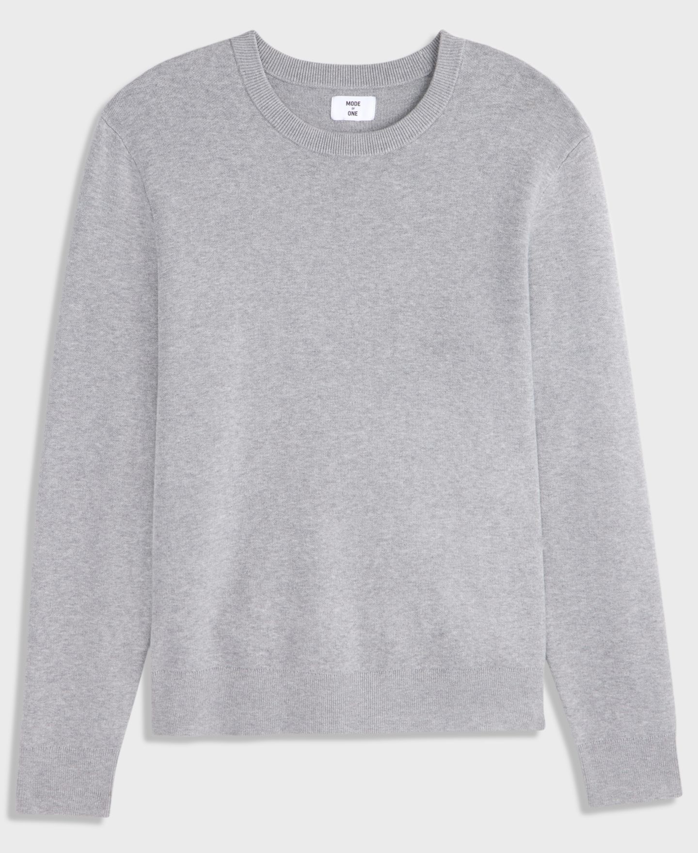 Мужской свитер Mode of One Regular-Fit Crewneck, цвет: Cmt Gry H Bc19 — фото 5