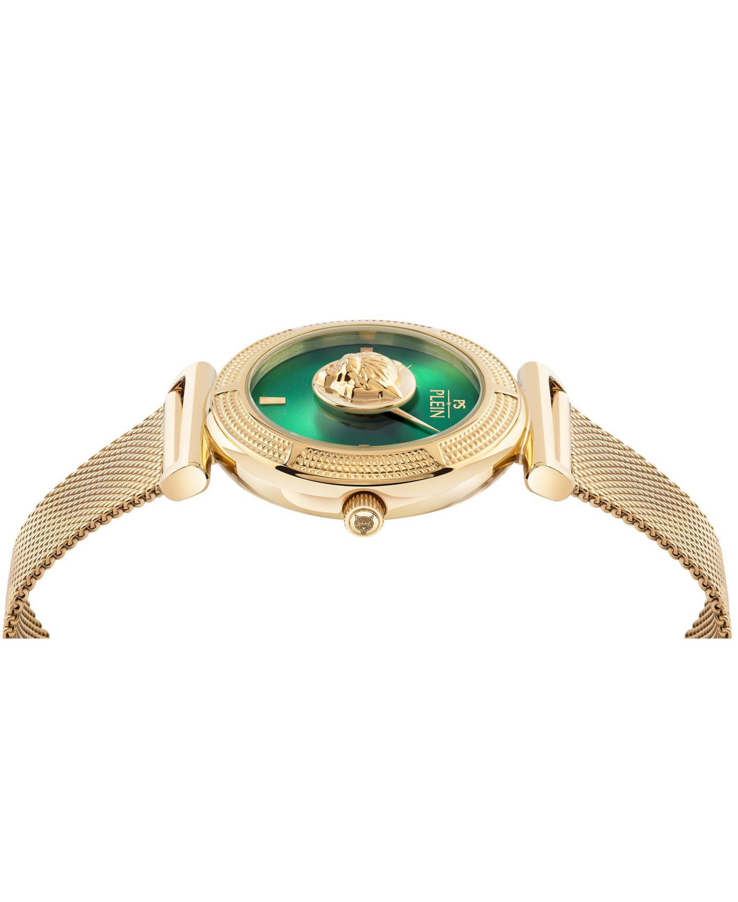Женские часы Plein Sport Opium Mirage Quartz Round IP Yellow Gold Case 38mm — фото 3