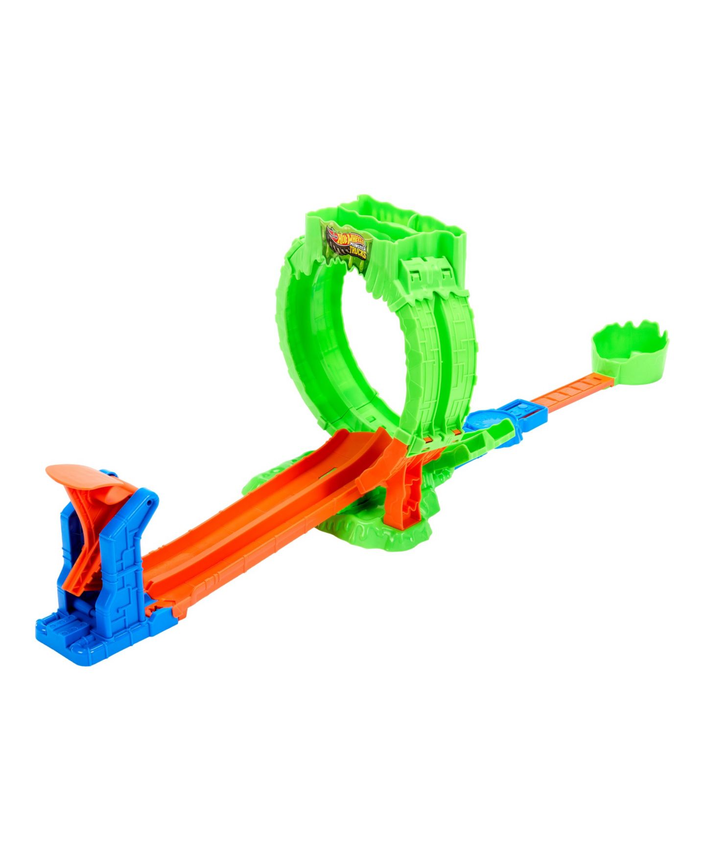 Детский игровой набор Hot Wheels 1:64 Scale Monster Trucks Mutant Chaos Loop Challenge Playset with Slime — фото 5