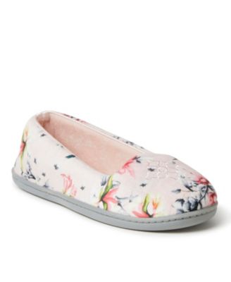 Womens Rebecca Microfiber Velour Closed Back House Slipper