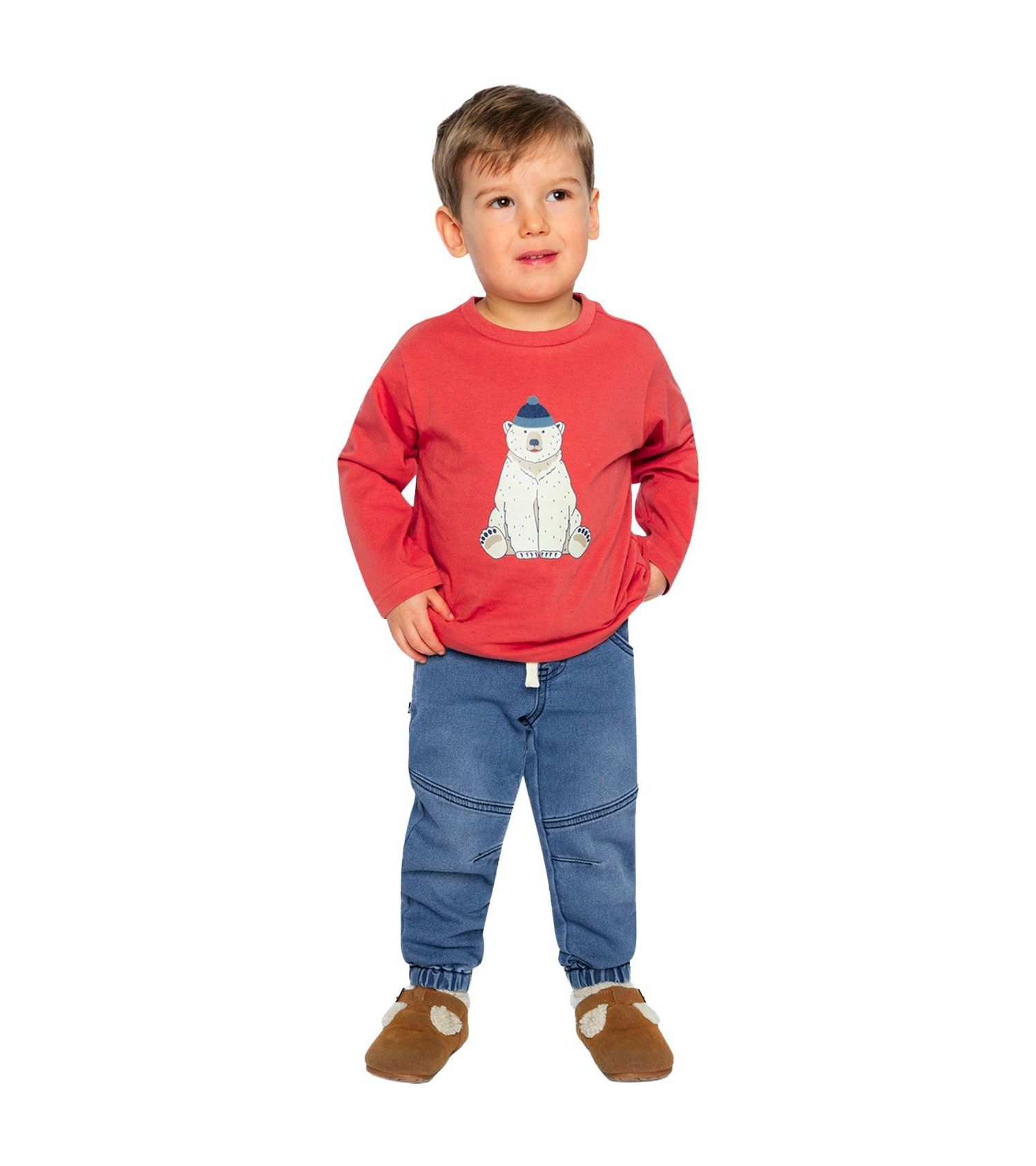 Big Boys (6-8) Long Sleeve Organic Cotton T-Shirt