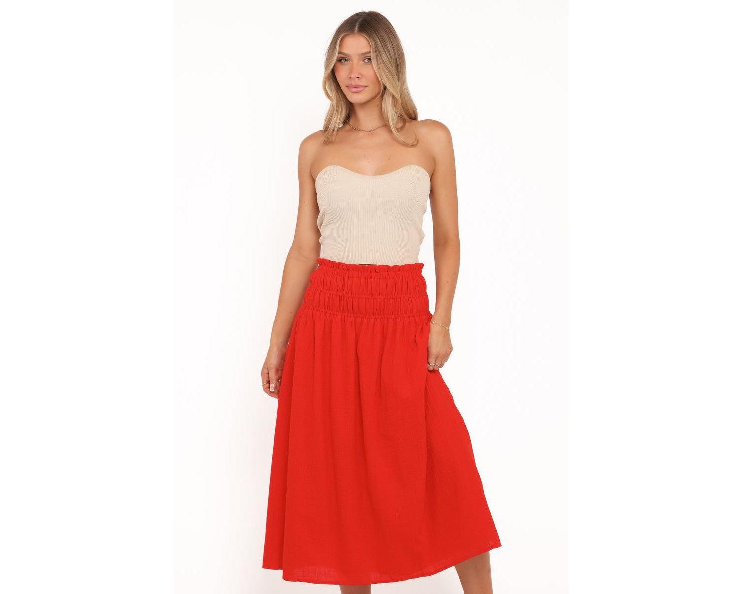 Women's High-Waisted A-Line Mattea Maxi Skirt