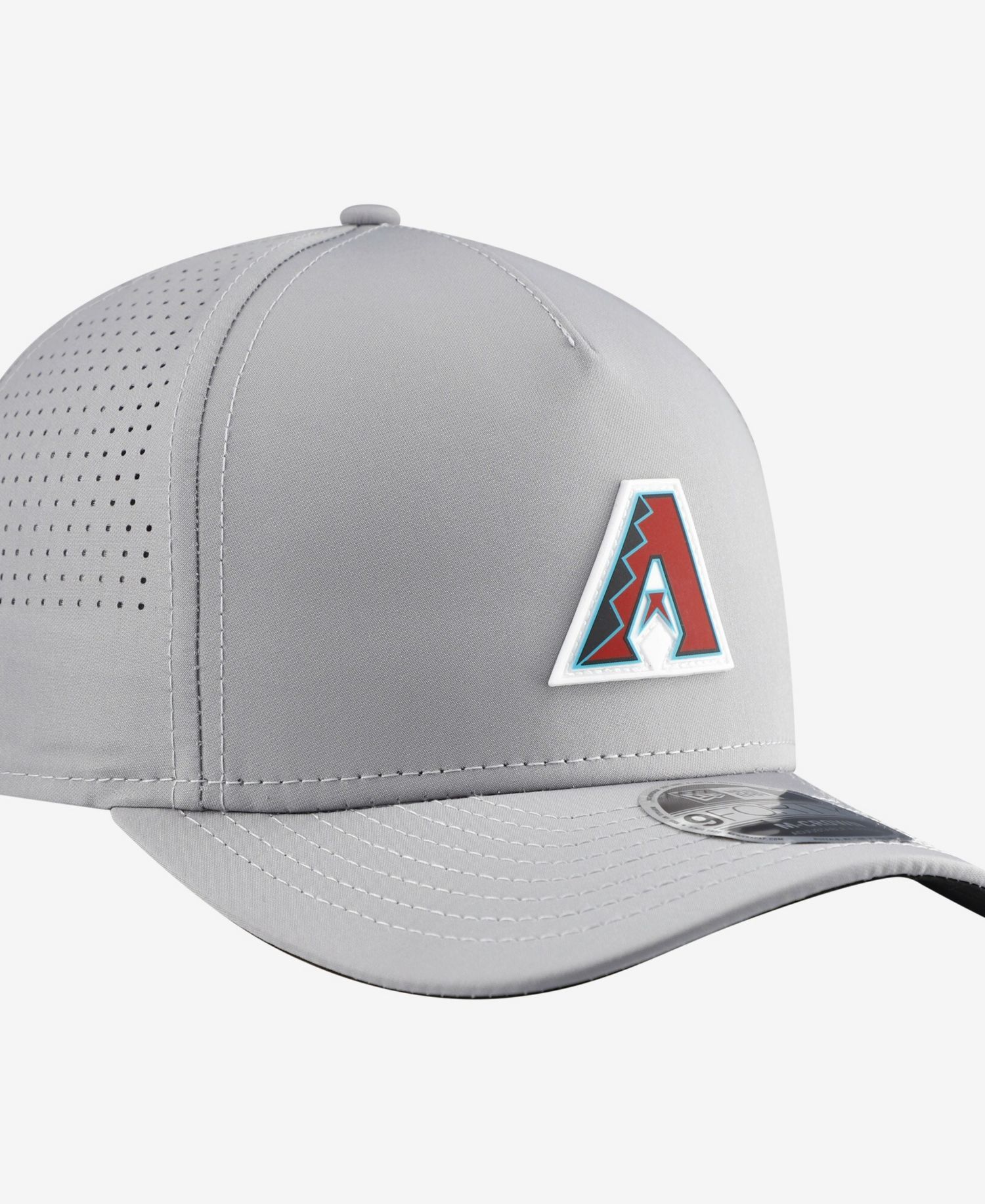 Men's Gray Arizona Diamondbacks Micro Logo 9FORTY M-Crown A-Frame Adjustable Hat