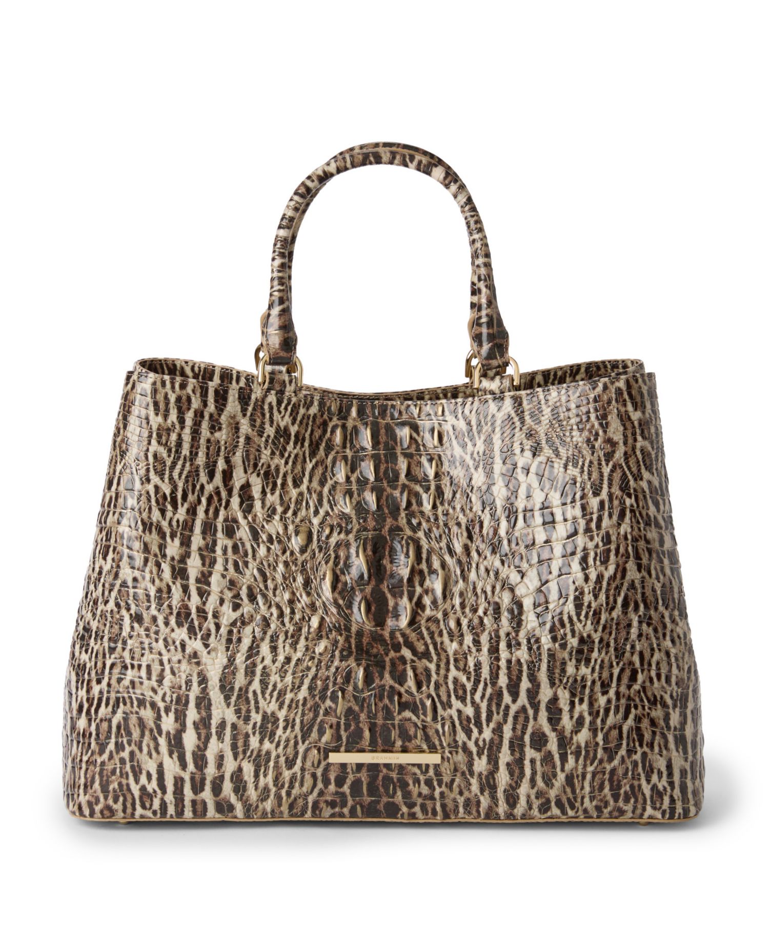 Denise Melbourne Leather Carryall Extra-Large Satchel Bag