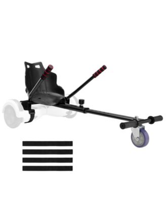 Hoverboard Go-Kart Seat Attachment for Kids and Adults, Adjustable Frame, Fits 6.5" to 10" Boards