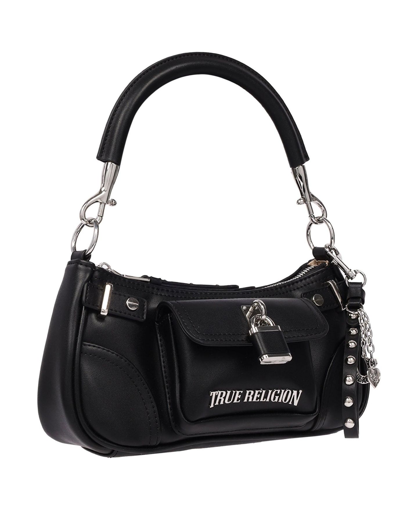 Женская сумка True Religion Moto Shoulder with Lock Pocket Charm – Convertible Shoulder and Crossbody Purse, цвет: Коньячный — фото 2