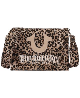 Women's Bling Logo Leopard Messenger Bag